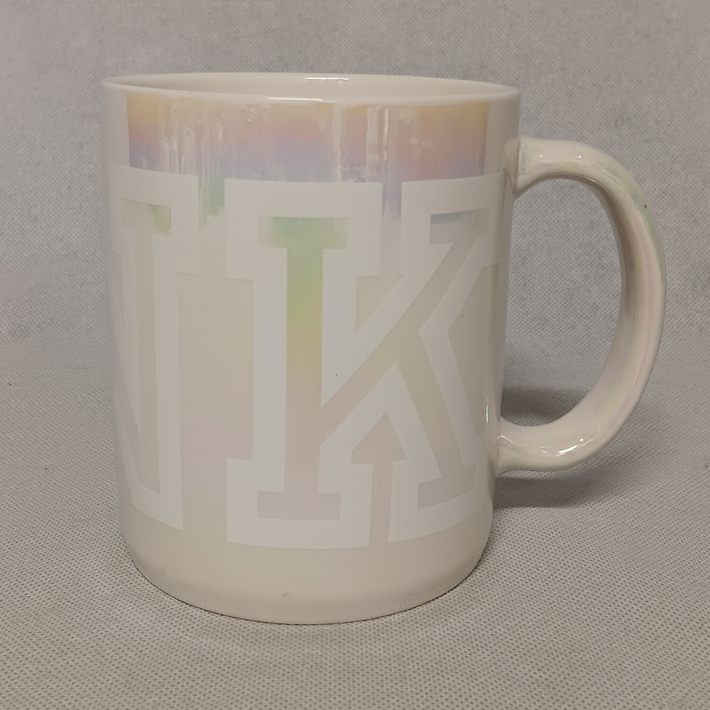 Victoria's Secret PINK Jumbo Coffee Mug Iridescent Pastel